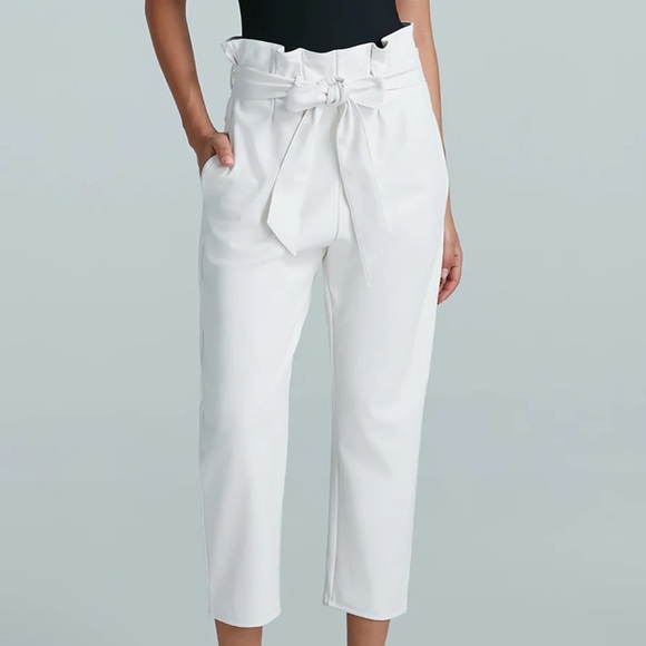 Commando Faux Leather Paperbag Pants White - Picture 1 of 7